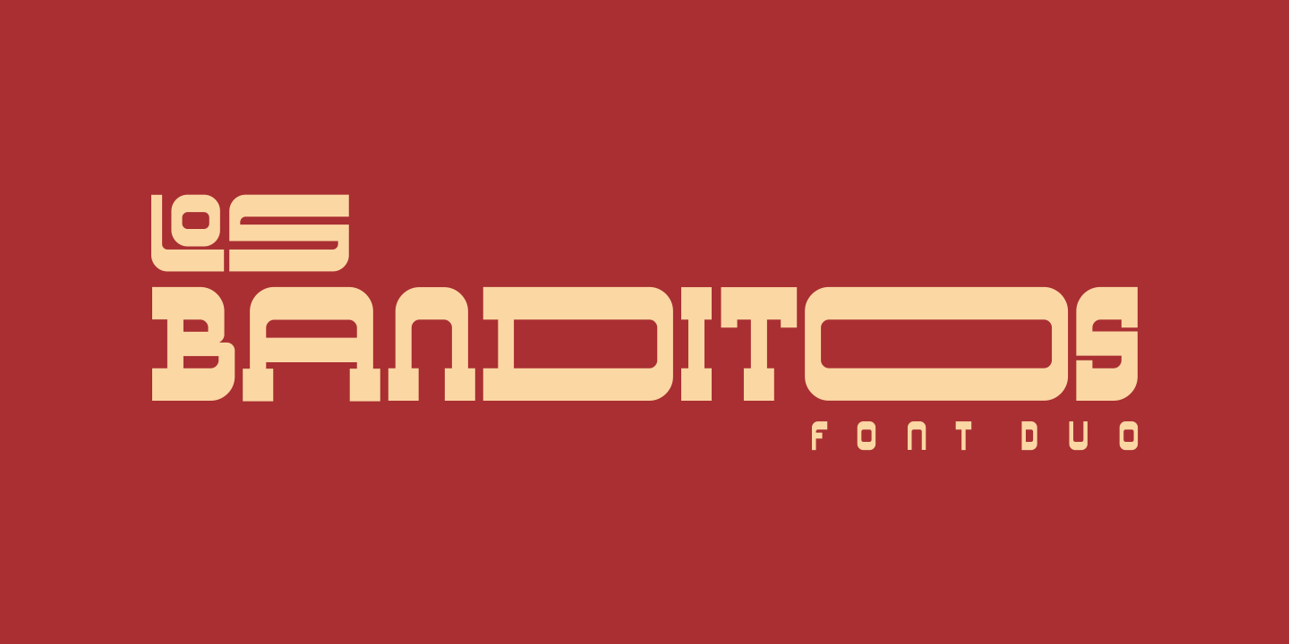 Beispiel einer Los Banditos-Schriftart #1